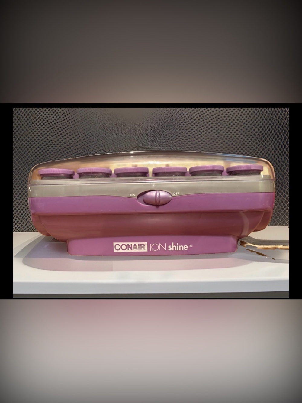 Conair Ceramic Ion Shine Flocked Hot Rollers w/ Clips Set of 12 Works Clean EUC